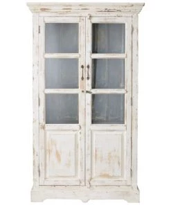Maisons Du Monde Vitrines Vitrine En Manguier Blanche Effet Vieilli L 105 Cm