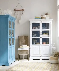 Maisons Du Monde Vitrines Vitrine En Manguier Blanche Effet Vieilli L 105 Cm -Vaisseliers Soldes Magasin vitrine en manguier blanche effet vieilli l 105 cm 1000 9 22 121423 14