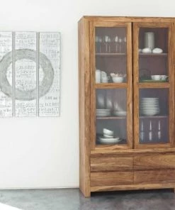 Maisons Du Monde Vitrines Vitrine En Sheesham Massif -Vaisseliers Soldes Magasin vitrine en sheesham massif 1000 10 13 111615 3