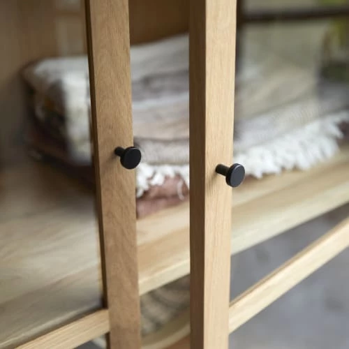 Tikamoon Vaisseliers Vitrine Haute En Chêne Massif 3 Tikamoon Vaisseliers Vitrine Haute En Chêne Massif – Image 3