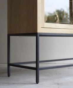 Tikamoon Vaisseliers Vitrine Haute En Chêne Massif 9 Tikamoon Vaisseliers Vitrine Haute En Chêne Massif -Vaisseliers Soldes Magasin vitrine haute en chene massif 4