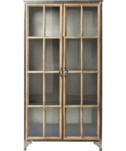 Kare Design Vitrines Vitrine Industrielle En Acier Et Peuplier Massif