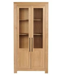 Hellin Vitrines Vitrine Moderne En Chêne Clair