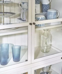 Robin Des Bois Vitrines Vitrine Modulable 4 Portes Vitrées 4 Tablettes Blanche -Vaisseliers Soldes Magasin vitrine modulable 4 portes vitrees 4 tablettes blanche 5