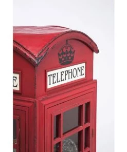 Kare Design Vitrines Vitrine Rouge Cabine Téléphonique -Vaisseliers Soldes Magasin vitrine rouge cabine telephonique 3