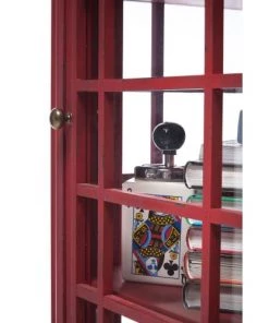 Kare Design Vitrines Vitrine Rouge Cabine Téléphonique -Vaisseliers Soldes Magasin vitrine rouge cabine telephonique 4