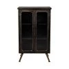 Dutchbone Vitrines Vitrine Style Industriel En Métal Noir Patiné