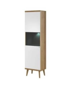 Best Mobilier Vitrines Vitrine Style Scandinave 50 Cm Bois / Blanc