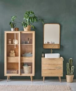 Maisons Du Monde Vitrines Vitrine Vintage 2 Portes Finition Vieillie Et Grisée -Vaisseliers Soldes Magasin vitrine vintage 2 portes finition vieillie et grisee 1000 14 2 210168 5